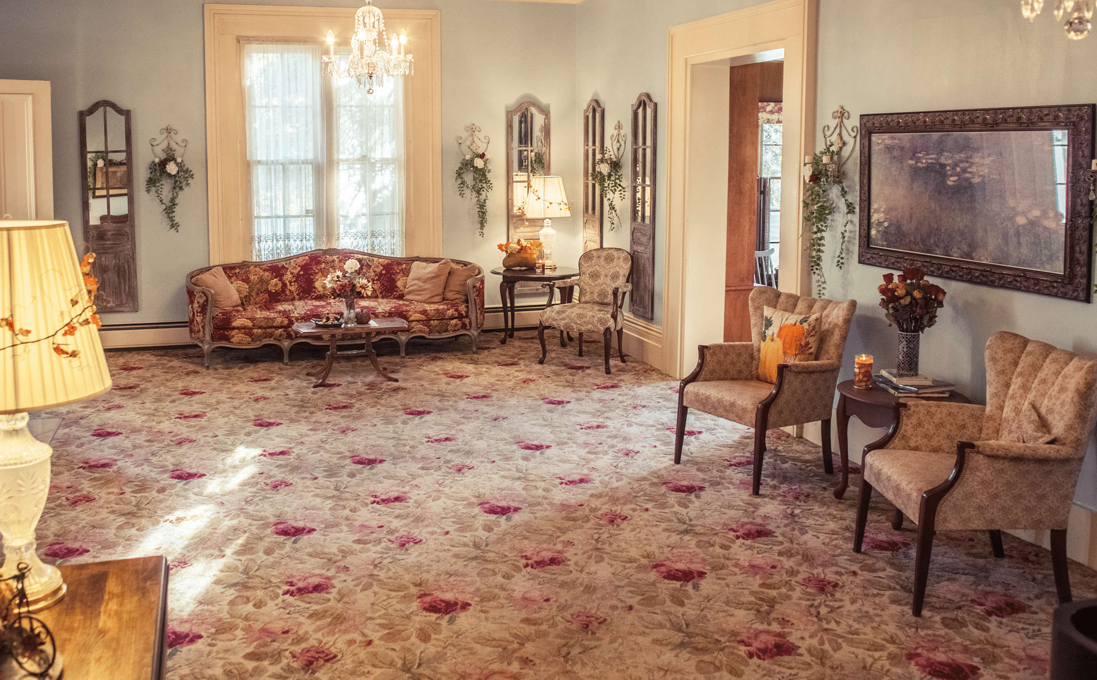 Carpeting comparison. Parlor looking east 2015