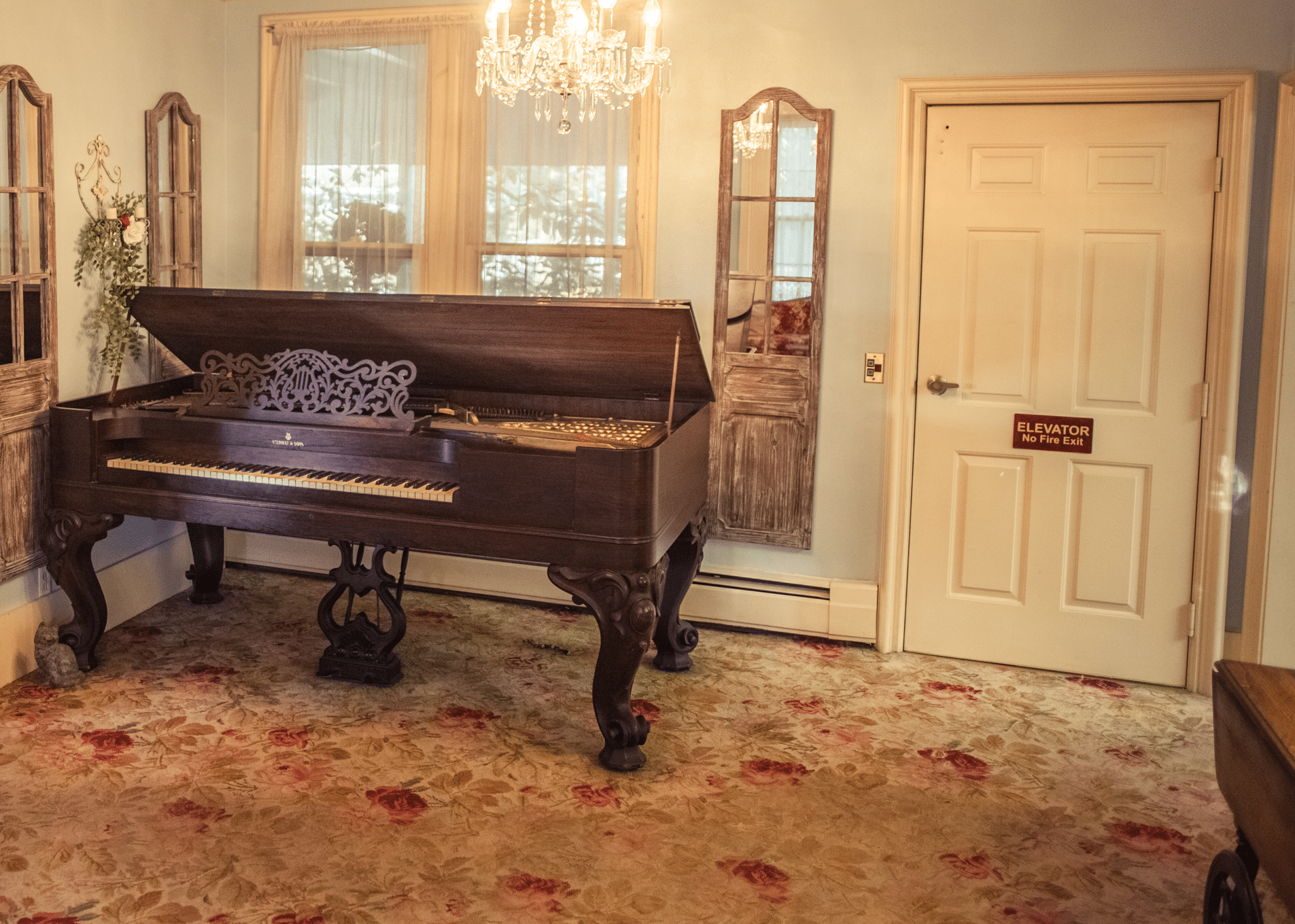 Carpeting comparison. Parlor looking west 2015