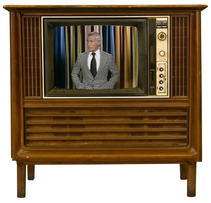 Old TV with Johnny Carson