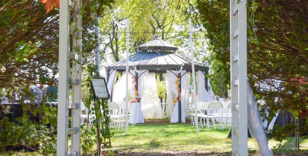 The beautiful wedding venue at our Bed and Breakfast, one of the best places to elope in Kansas City