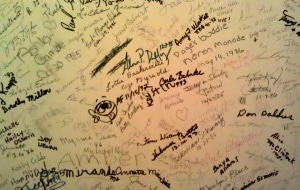 Signatures in Elavator Shaft